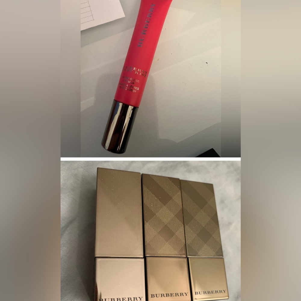 4 burberry kisses hydrating lip color lipsticks bundle